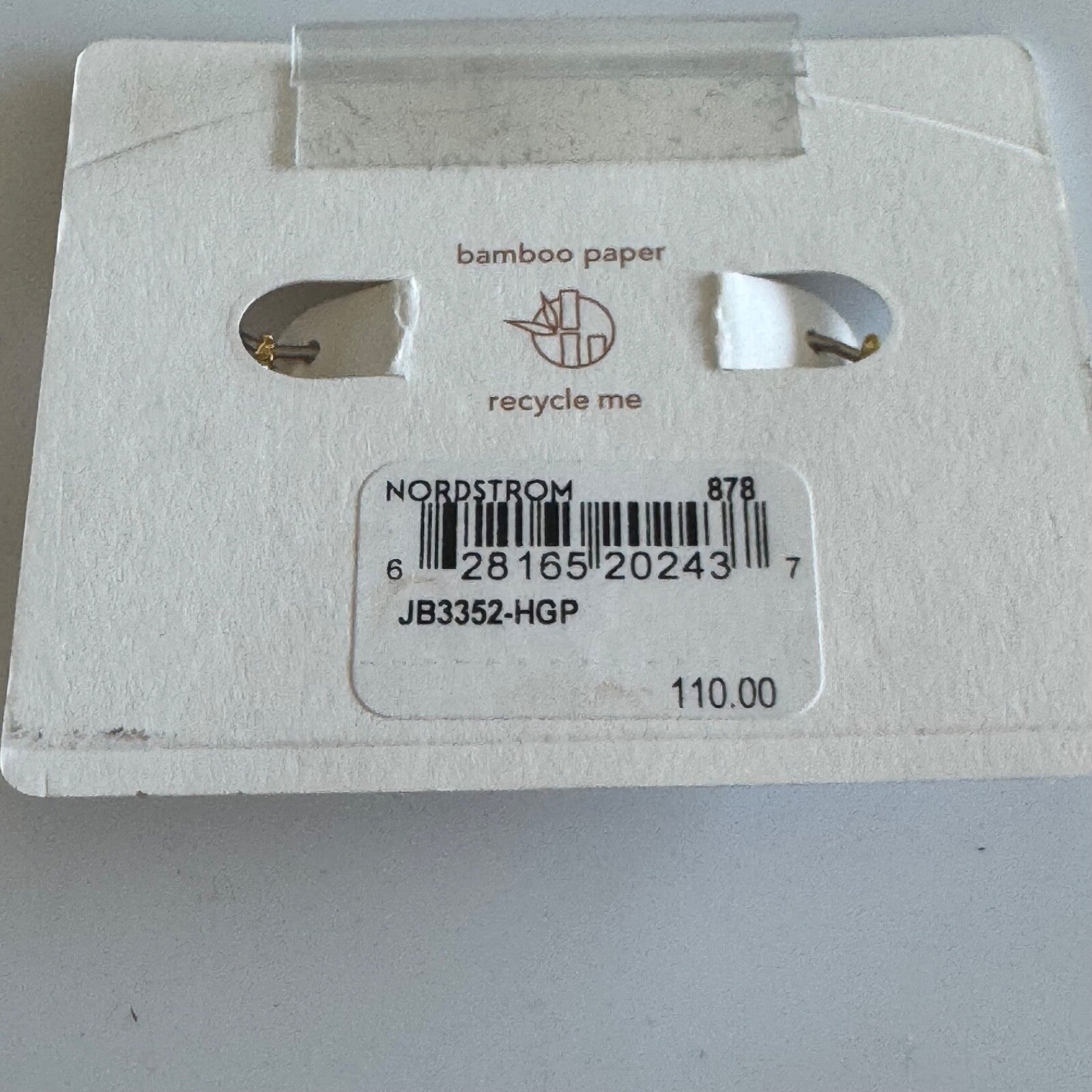 Jenny Bird Nova Huggie Hoop Earrings New on Card $118