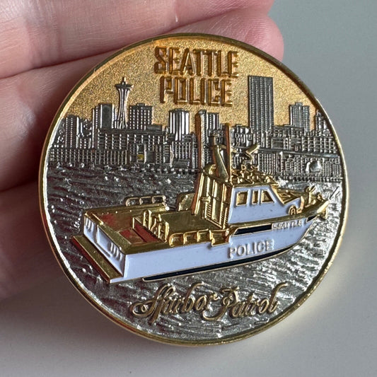 Seattle Police Harbor Patrol Dive Rescue Challenge Coin