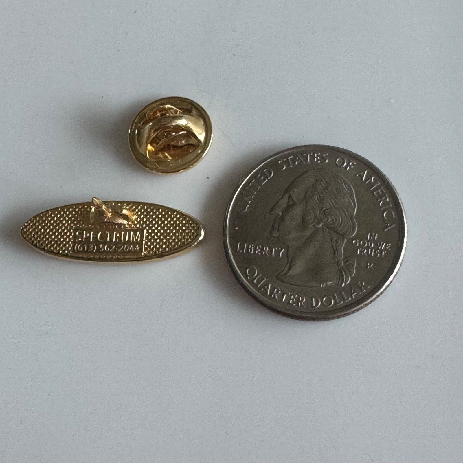 MaxSys Staffing Consulting Gold & Black Oval Logo Lapel Pin Employee Award