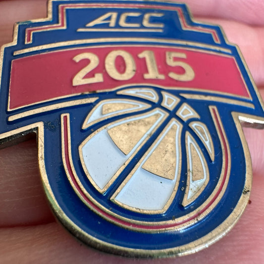 2015 ACC Basketball Enamel Lapel Pin Atlantic Coast Conference