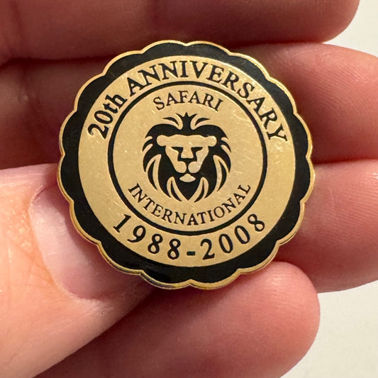 2008 20th Anniversary Safari International Lapel Pin