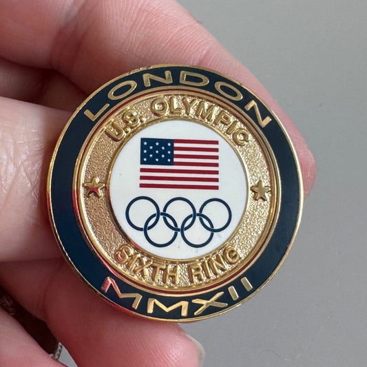 2012 London U.S. Olympic Sixth Ring Lapel Pin MMXII