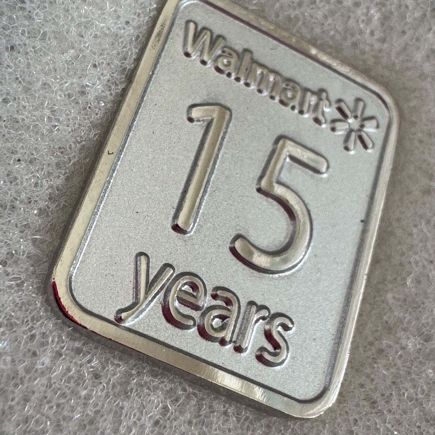 Walmart Employee 15 Year Service Lapel Pin Tie Tack Wal-Mart With Box