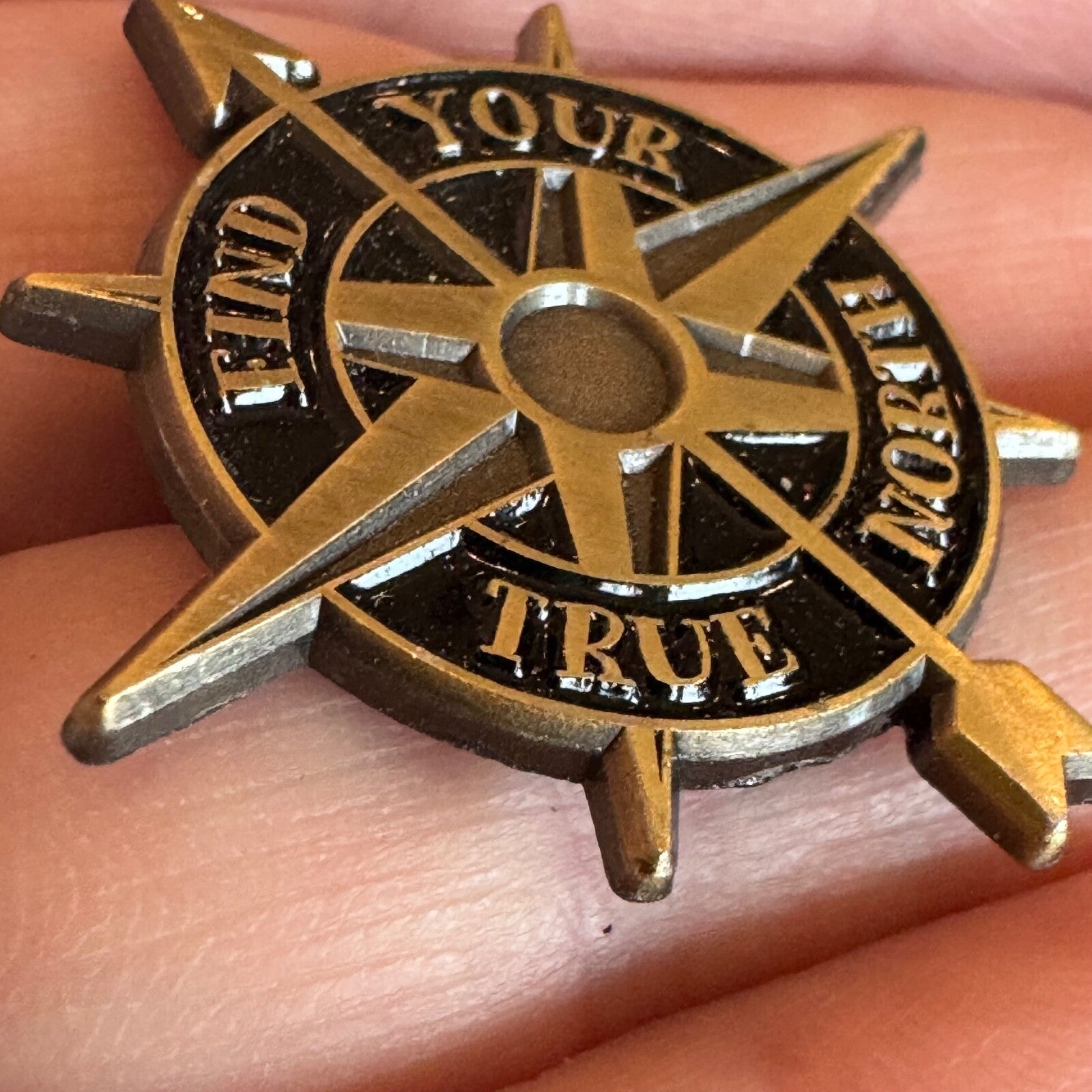 Find Your True North Compass Lapel Pin 
