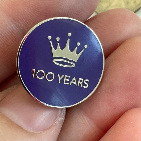 100 Years Hallmark Cards Logo Lapel Pin Tie Tack Crown