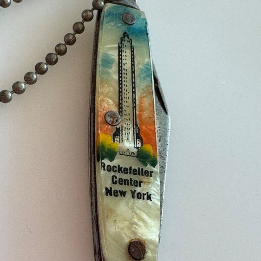 Vintage Rockefeller Center New York City Souvenir Pocket Knife