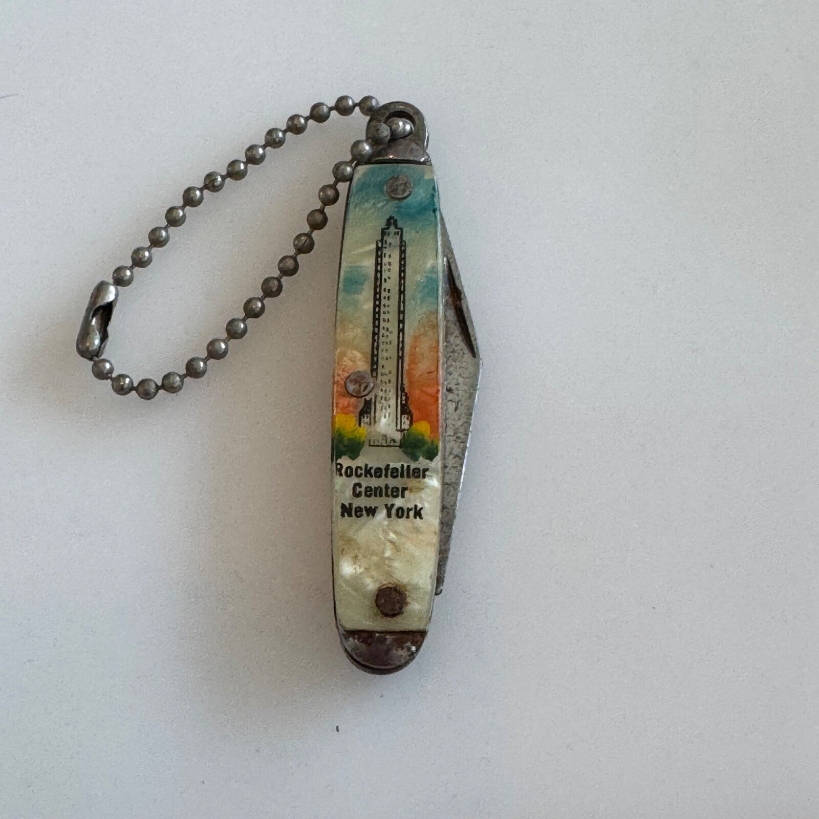 Vintage Rockefeller Center New York City Souvenir Pocket Knife