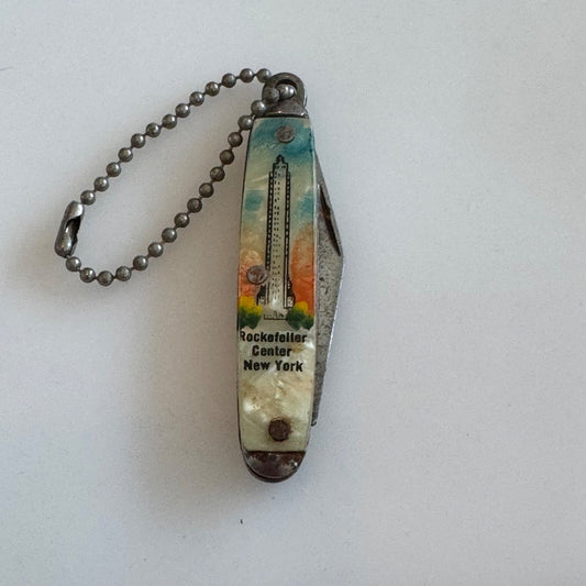 Vintage Rockefeller Center New York City Souvenir Pocket Knife