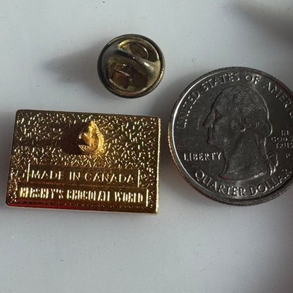 Vintage Hershey's Chocolate Bar Logo Lapel Pin Advertising Hersheys World