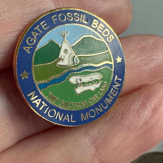 Agate Fossil Beds National Monument Nebraska NE Two Cultures One Land Pin