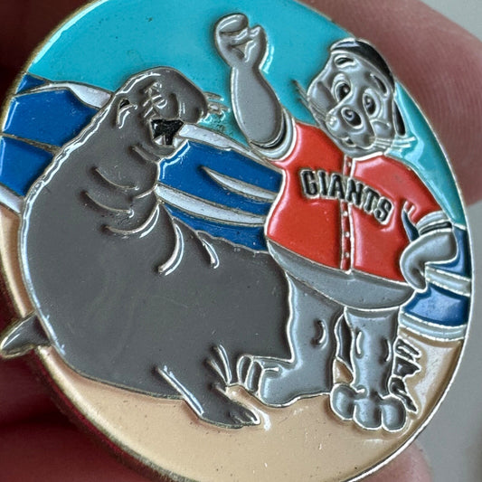 San Francisco Giants Lou Seal Lapel Pin Marine Mammal Day