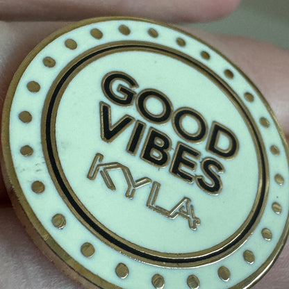 RARE Good Vibes Kyla Hard Kombucha Lapel Pin