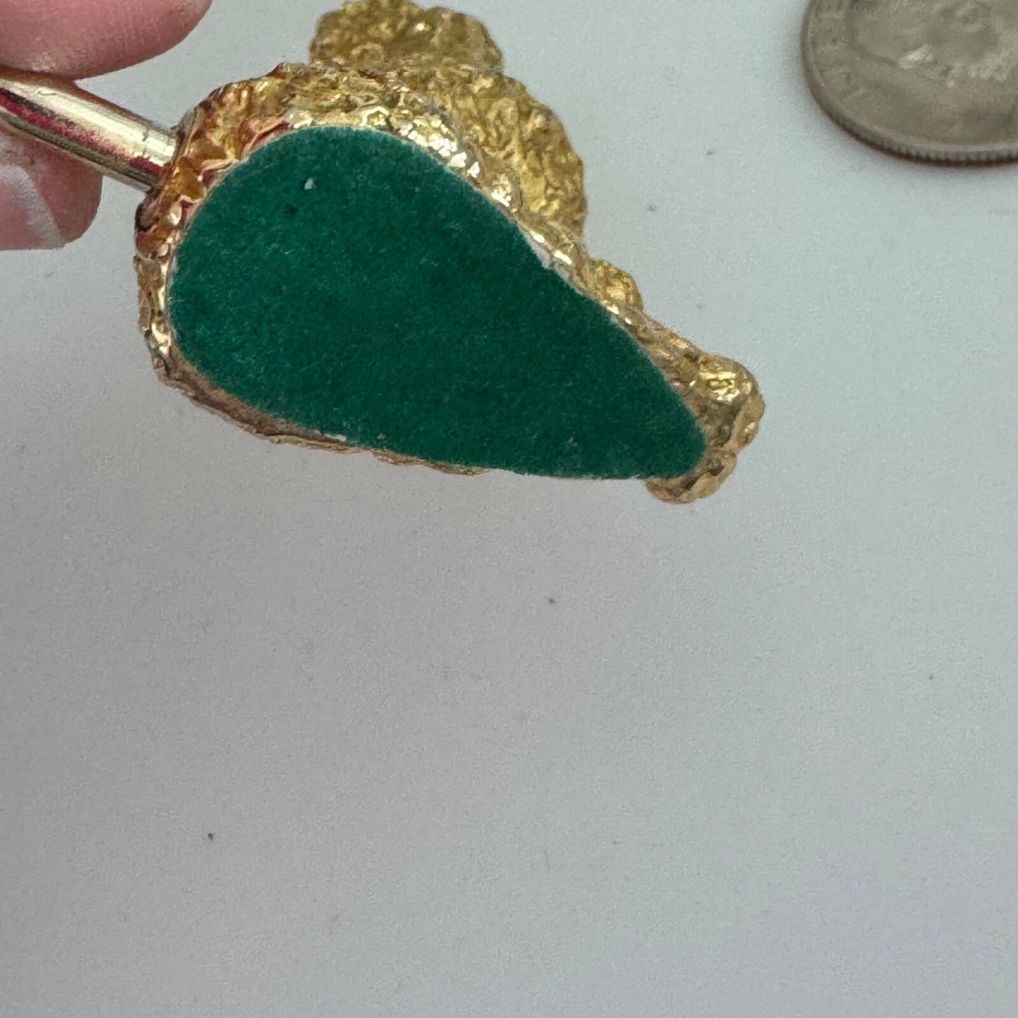 Vintage Gold Tone Poodle Jeweled Eyes Bag Hanger Holder Purse Hook