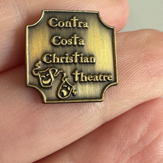 Vtg Contra Costa Christian Theatre Pin California Drama Acting Badge Rare