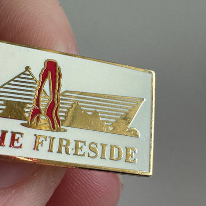 Vintage The Fireside Theater Logo Lapel Pin Wisconsin