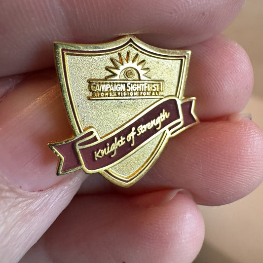 Campaign SightFirst Lions Vision For All - Knight of Strength Lapel Pin Club
