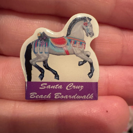 Santa Cruz Beach Boardwalk Carousel Horse Souvenir Lapel Pin