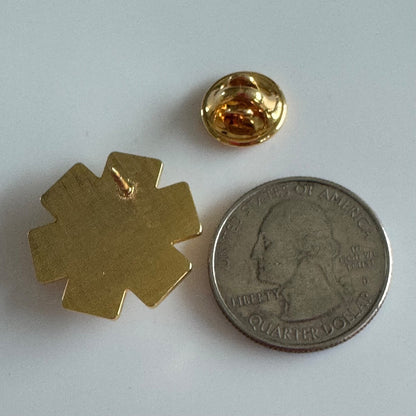Gwinnett Technical College EMS EMT Gold Tone Pin RARE