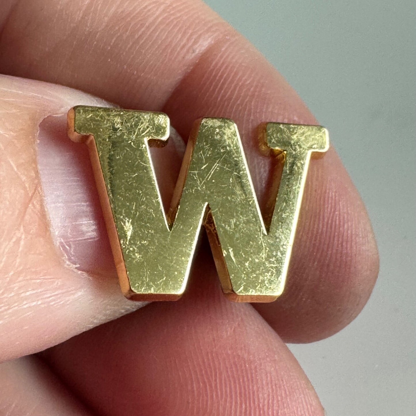 Vintage University of Washington W Gold Tone Lapel Pin Tie Tack