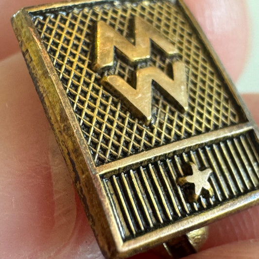 Montgomery Ward 1/10 10K Gold Service Tie Tack Lapel Pin