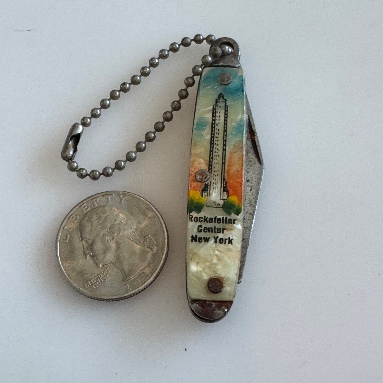 Vintage Rockefeller Center New York City Souvenir Pocket Knife