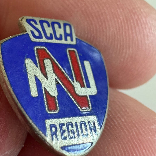 Vintage SCCA NJ Region New Jersey Sports Car Club Lapel Pin