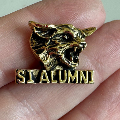 Vtg Mount Si High School Alumni Lapel Pin Wildcats Seattle Washington