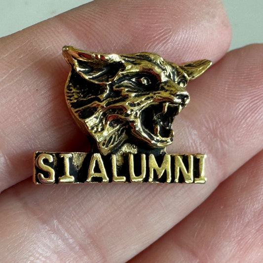 Vtg Mount Si High School Alumni Lapel Pin Wildcats Seattle Washington