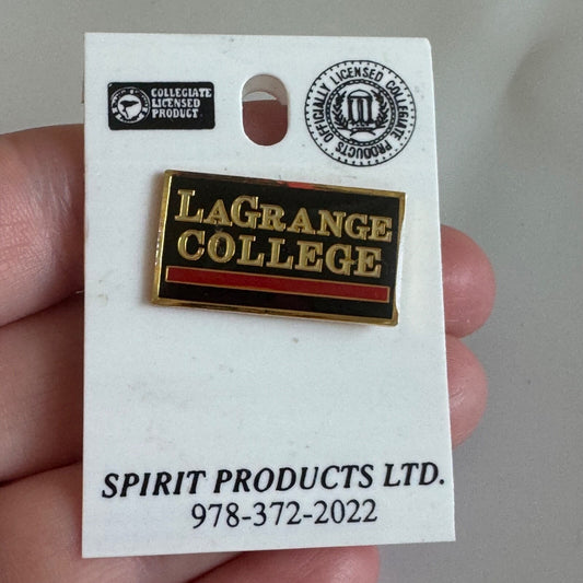 Vintage LaGrange College Lapel Pin New Old Stock On Card