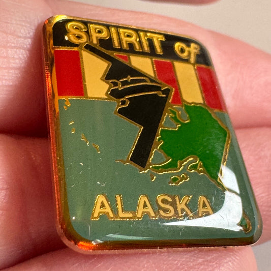 Vintage Spirit of Alaska Stealth Bomber Souvenir Tourist Lapel Pin