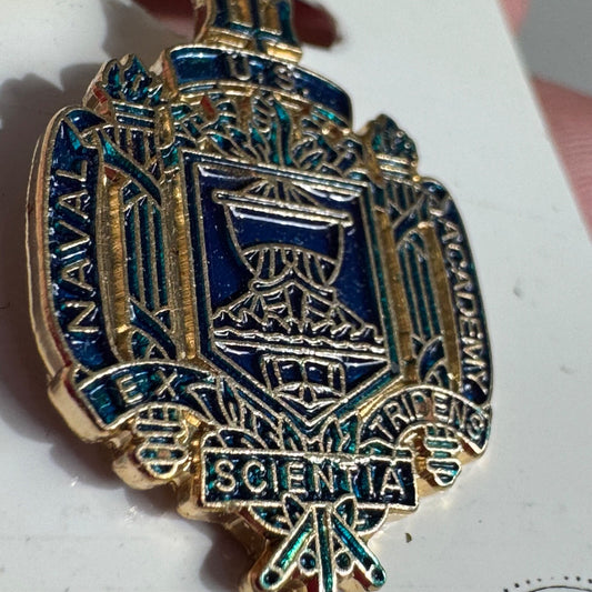 Vintage United States Naval Academy USNA New on Card Lapel Pin