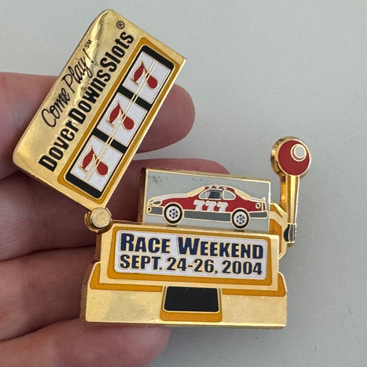Vintage 2004 Dover Downs Articulated Race Weekend Slot Machine Pin NASCAR