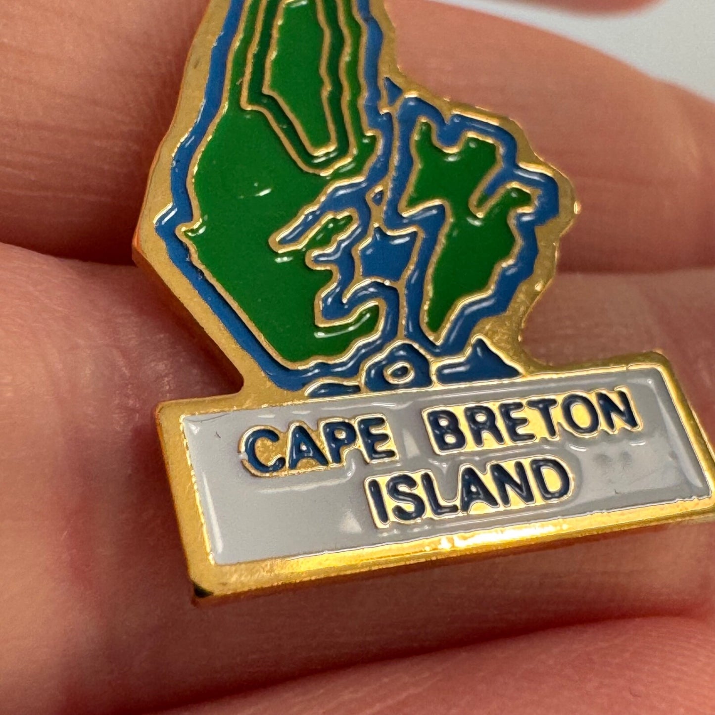 Vintage Cape Breton Island Canada Lapel Pin