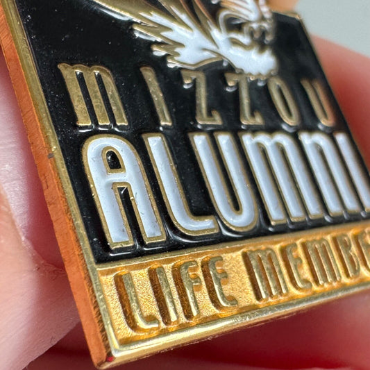 Vintage Mizzou Alumni Life Member University of Missouri Lapel Pin Tigers