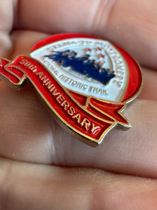 Vintage Selma to Montgomery National Historic Trail 50th Anniversary Lapel Pin