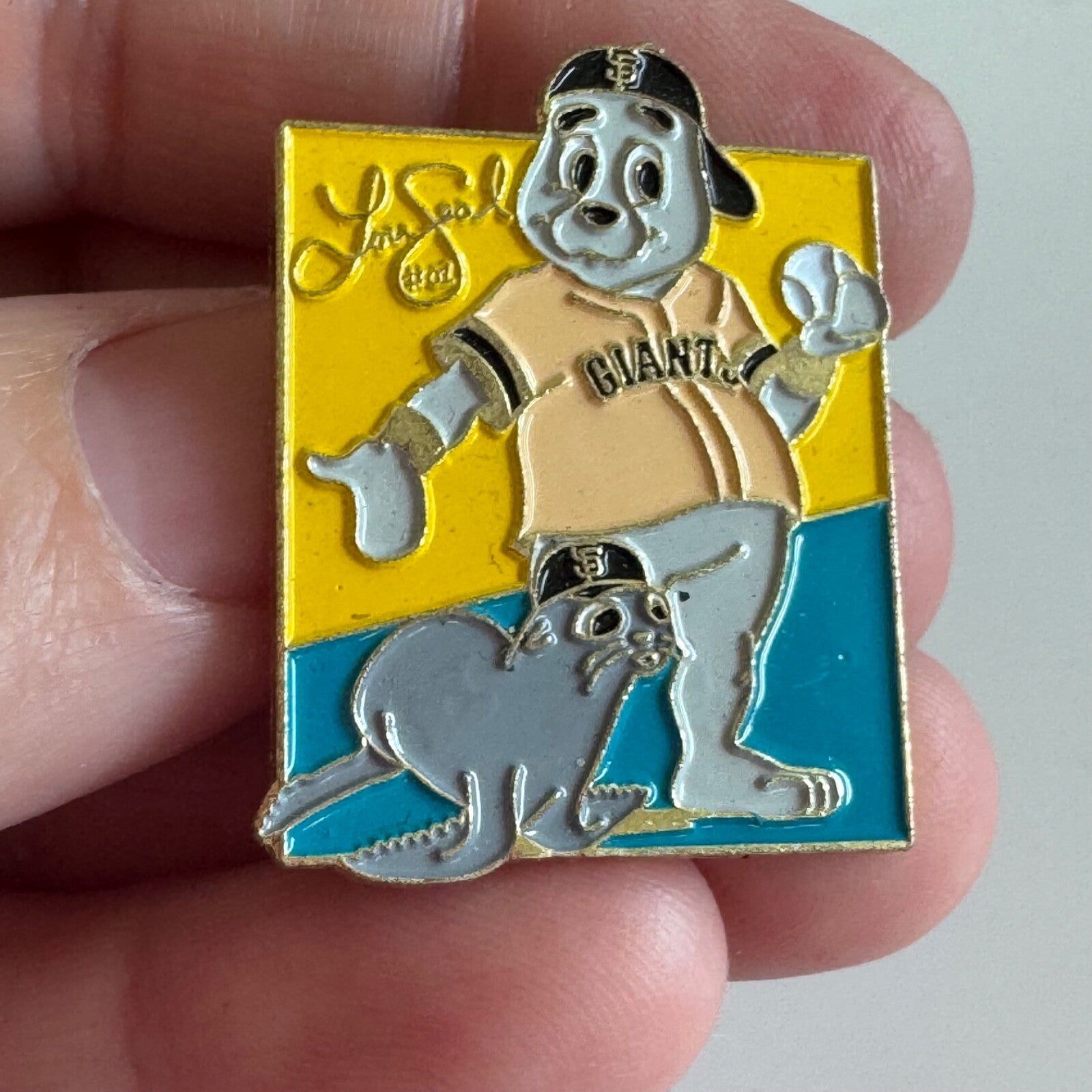 San Francisco Giants Lou Seal Lapel Pin Baseball MLB Marine Mammal Day