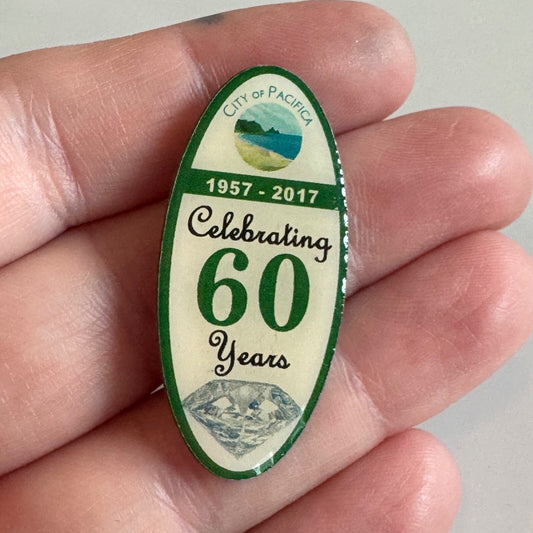 City Of Pacifica 2017 Celebrating 60 Years California Lapel Pin