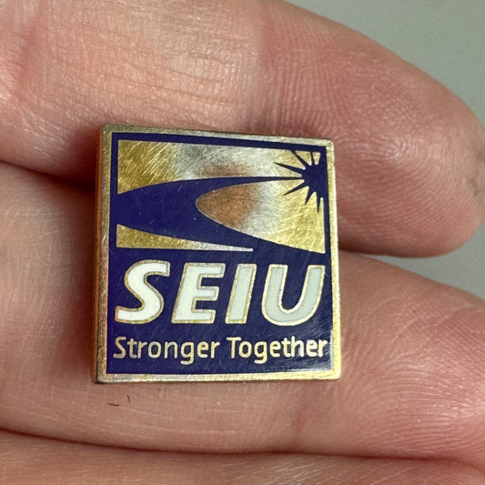 24K GP TERRYBERRY SEIU STRONGER TOGETHER COLLECTIBLE SOUVENIR LAPEL PIN