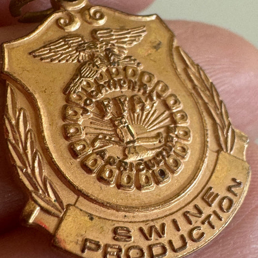 Vintage FFA Swine Production Award Vocational Agriculture Sponsored by Pfizer
