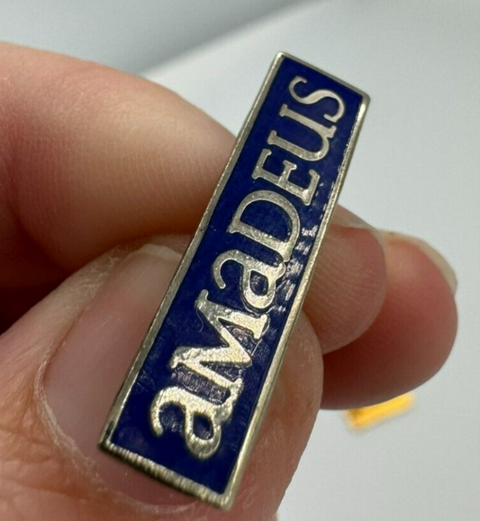AMADEUS Travel Software Vintage Lapel Pin