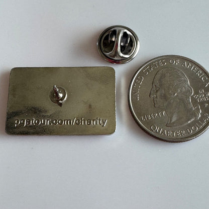 PGA Tour “Drive to $1 Billion” White Enamel Pin Foundation Fundraising Campaign