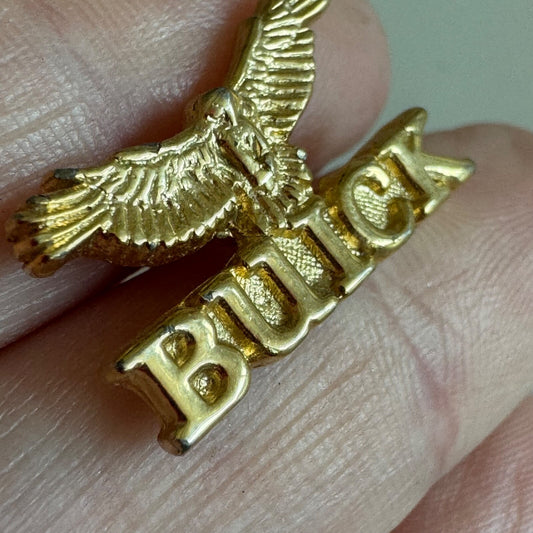 Vintage Gold Tone Buick Logo Lapel Pin Tie Tack
