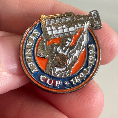100th Anniversary of Stanley Cup Lapel Pin 1893-1993