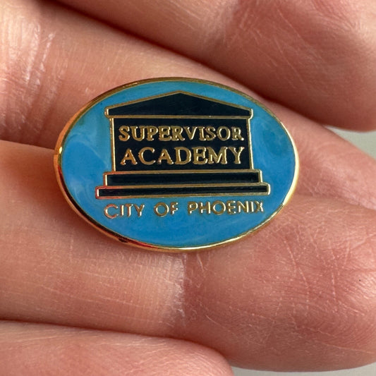 Vintage Supervisor Academy City of Phoenix Lapel Pin
