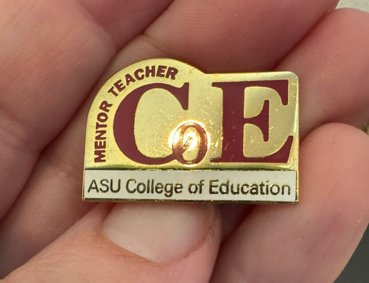 Arizona State University College of Education Mentor Teacher Lapel Pin ASU COE