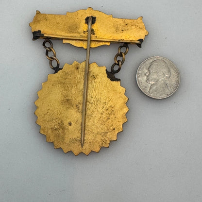 Antique IOOF Grand Lodge of Minnesota Instituted May 5th 1853 Medal Pin Badge