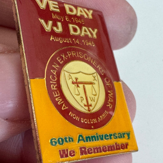 American Ex-Prisoners of War VE VJ Day 60th Anniversary Lapel Pin