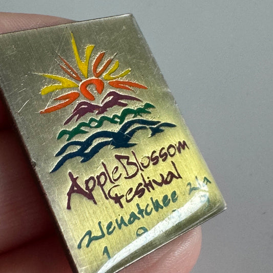 Vintage 1999 Wenatchee Washington WA Apple Blossom Festival Lapel Pin