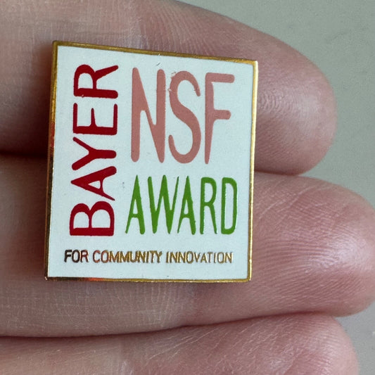 Vintage Bayer NSF Award for Community Innovation Lapel PIn