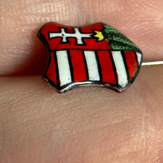 Vintage Hungary Coat of Arms Enamel Shield Stick Pin Travel Crest Souvenir